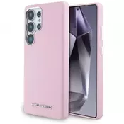 Maska Karl Lagerfeld Saffiano potpuno omotana produljena futrola s metalnim MagSafe logom za Samsung Galaxy S25 Ultra ružičasta (KLHMS25LPSAFWMCP)