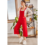 armonika Womens Light Red Gardening Jumpsuit
