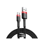 BASEUS CAFULE podatkovni kabel (USB - Type-C, 2A, 20W, PD brzo punjenje 3.0, 200 cm, u obliku vezica) CRNA CATKLF-C91