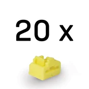LINDY zaštitni cep, blokator prikljucka, RJ45, bez kljuca, žuti (20 kom/pak.) 47901