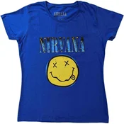 Nirvana Majica Xerox Happy Face Unisex Blue S