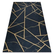 eoshop ANDRE pralna preproga 1222 Marble, geometrijska, nedrseča - črna ( - Velikost: 160x220 cm)