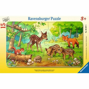 Ravensburger sestavljanka Male gozdne živali