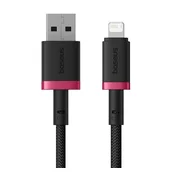 iPhone 12 / 14 Pro Max / 13 Pro Max BASEUS DURA podatkovni kabel USB - lightning, 200 cm, CRVENO/CRN P10377801U01-03