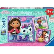 Ravensburger sestavljanka Gabby's Dollhouse, 3x49d
