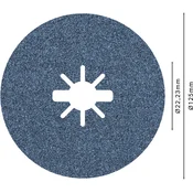 Vlaknena brusna plošča PRO R574 X-Lock, 125 mm, G60