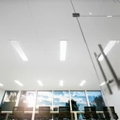 Sigor LED plošča Fled, 4.320 lm, 120x30 cm, 115°, 3.000 K - Dnevna soba/jedilnica - Sodobni - bela - Plastika