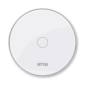 iSTYLE brezžični polnilec 15W + adapter - bela