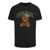 Mister Tee Majica NY Crowned Bear rjava / črna / bela