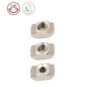 Start3Dprint 50kosov M4 Kladivasta matica za utor 6 LKC, nikljano jeklo, primerna za 6 mm utor