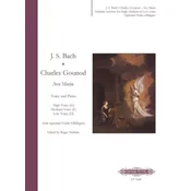 BACH/GOUNOD:AVE MARIA VOICE AND PIANO