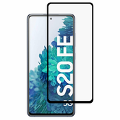 9H Full Glue kaljeno zaščitno steklo za Samsung S20 FE 5G/4G | Črn rob
