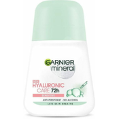 GARNIER antiperspirant roll-on za ženske Mineral Hyaluronic Care 72h, 50ml