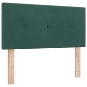 Vidaxl Vzglavje Temno zelena 90 cm Žamet