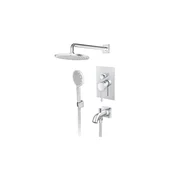 Rosan ZERRO Uzidna baterija sa izlivom i zidnim tušem D.220mm i rucnim tušem
