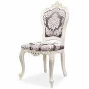 Casa Padrino luxury baroque dining room chair black/white - Exquisite baroque furniture