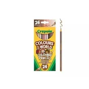 Crayola: Raznoliki svijet, set olovaka u tonovima kože - 24 komada