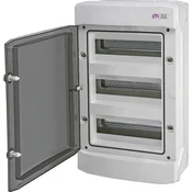 ETI Nadometna razdelilna omarica ECH-36PT-s 36 modulov, prozorna vrata IP65 1500V