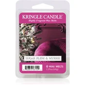 Kringle Candle Sugar Plum & Myrrh Wax Pot dišeča sveča 64 g