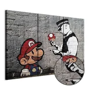 Slika - Super Mario Mushroom Cop by Banksy 60x40 Premium Print