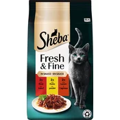 Sheba Fresh & Fine - govedina in piščanec v omaki, 6 x 50 g - 300 g