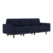 ATELIER DEL SOFA Sofa sa 3 sedišta Sparrow Extra 3 Night Blue Walnut