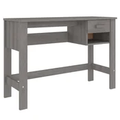 Vidaxl Pisalna miza 110x40x75 cm trdna borovina