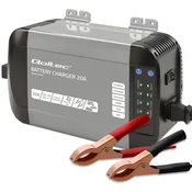 Qoltec Qoltec 51953 Pametni polnilnik za LiFePO4, AGM, GEL, SLA baterije | 20A | 24V