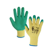 Prevlečene rokavice ROXY, rumeno-zelene, velikost 2,5 mm, mm. 08