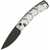 Piranha Knives Auto X Button Lock Silver