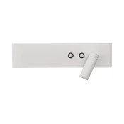 LED zidna spot svetiljka RESORT LED/10W/230V + LED/3W, bela, desna