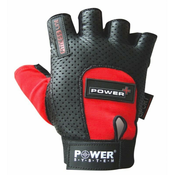Rokavice za fitnes Power System Fitness Rukavice Power Plus Červené XL