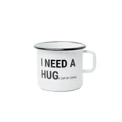 Emajliran lonček ‘I NEED A HUGE CUP OF COFFEE’