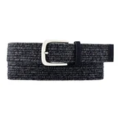 Moški pas Alberto Cotton Braided Navy 90 cm