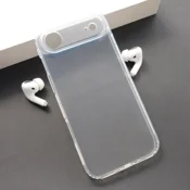Maska Skin Silikon with pluggy za iPhone Air transparent
