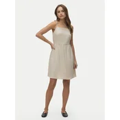 Vero Moda Poletna obleka Mymilo 10340527 Bež Regular Fit