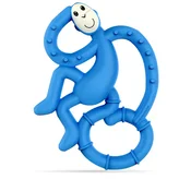 Matchstick Monkey mini grizalo z masažno zobno ščetko, modro
