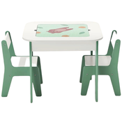 Kinder Home Dečiji sto sa stolicama 4 u 1 Lego