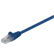 Goobay | CAT 5e | Omrežni kabel | Nezaščiten zasukan par (UTP) | Moški | RJ-45 | Moški | RJ-45 | Modra | 0,5 m