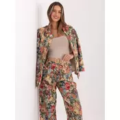 Zelena elegantna jakna z gumbi