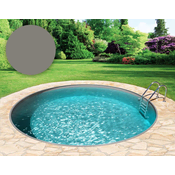 BWT Bazenska folija okrugla O 500 x 120 cm - Grey - Debljina 0,8 mm / s klinastim rubom P3