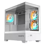 Gigabyte Kućište GB-C201PI, Panoramic, Belo