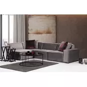 Atelier del Sofa Ugaona garnitura Lego 100x76x190cm Siva