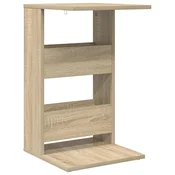 Vidaxl Stranska miza Sonoma hrast 40 x 35 x 60,5 cm Konstruiran les