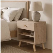 Hanah Home nocni ormaric Koko, 60 cm, travertin