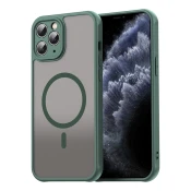 Hibridna maska HaloFrost II MagSafe za iPhone 11 Pro - green