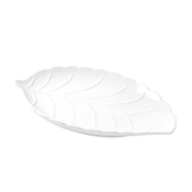 BRANDANI Tanjur za posluživanje Leaf 26x18cm / bijeli / porculan