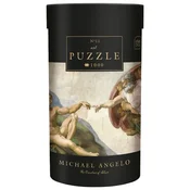 PUZZLE 1000 KOS TUBA ART.11 MICHELANGELO USTVARJANJE ADAMA (SISTINSKA KAPELA) INTERDRUK