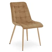 Jedilni stol SPLIT VELVET, rjav