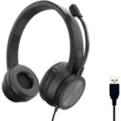Conceptronic POLONA05B Žicane USB slušalice Crne